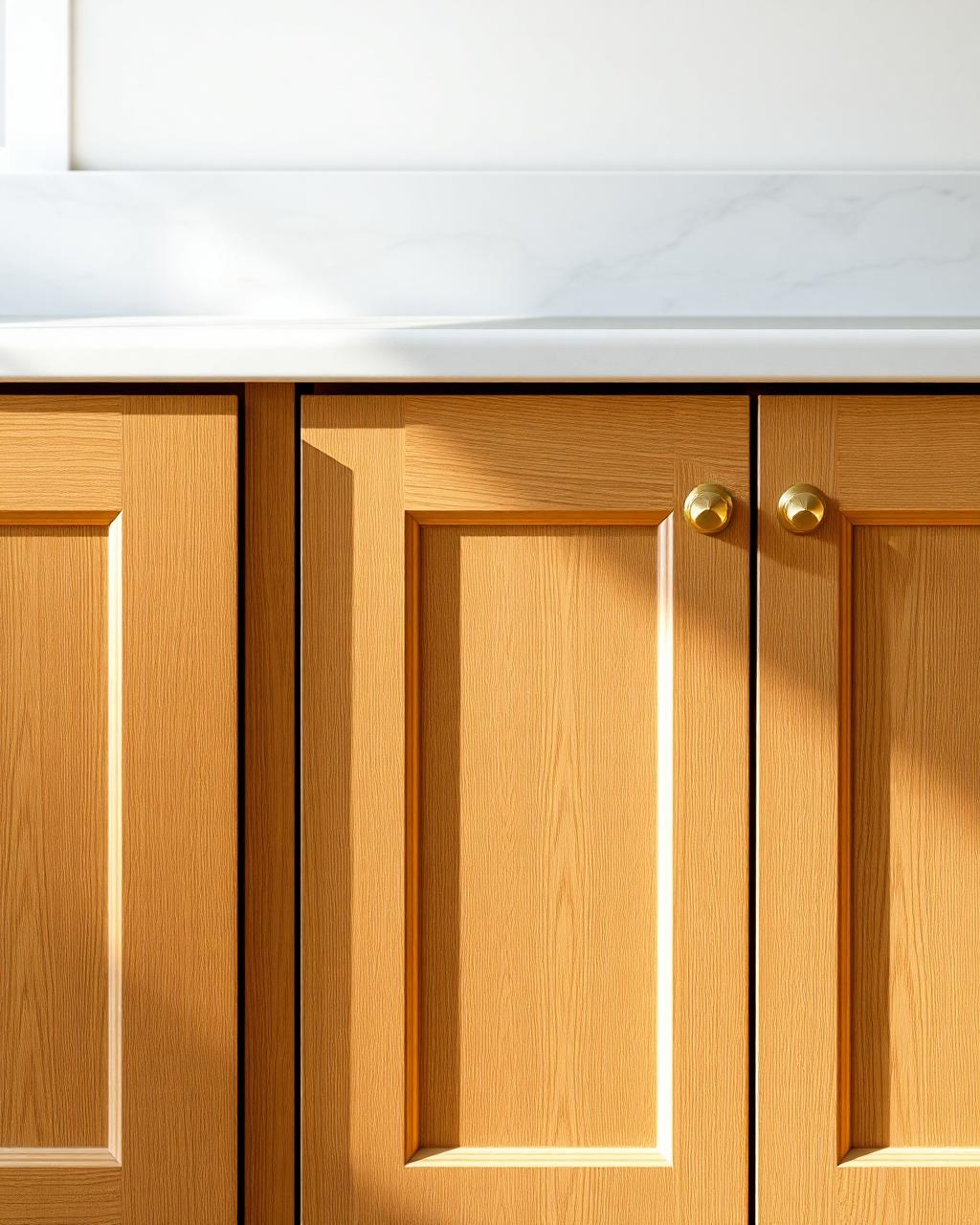 Fluted Oak Cabinetry
