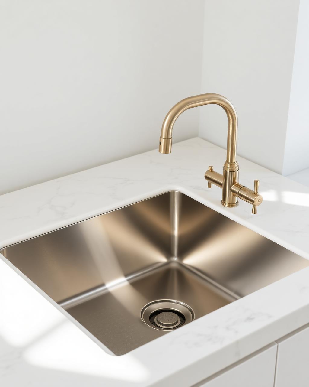 Brushed Steel Undermount Sink